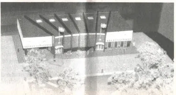 Maquette du Centre de services Saint-Frédéric de la Caisse Desjardins, vers 1961